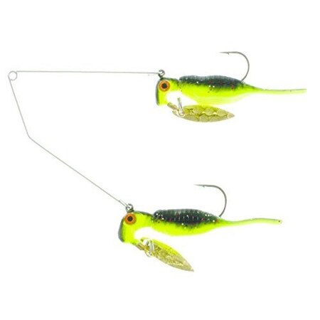 Road Runner Reality Shad Buffet Rig, 116 Oz Top18 Oz Bottom, BlackChartreuse Wasabi RBB15-030